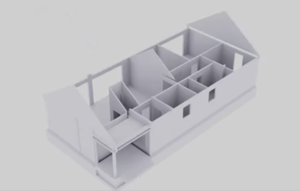 Widok modelu BIM dla części nadziemnej